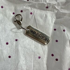 Silver tone Warrior Charm Pendant bag charm key chain